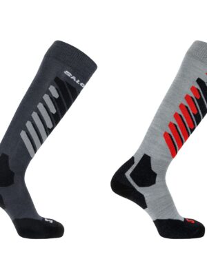 Salomon S/Access, skistrømper, 2-pak, grå
