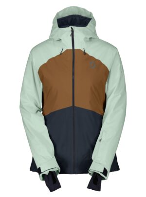 Scott Ultimate Dryo 10, skijakke, dame, lysegrøn/brun