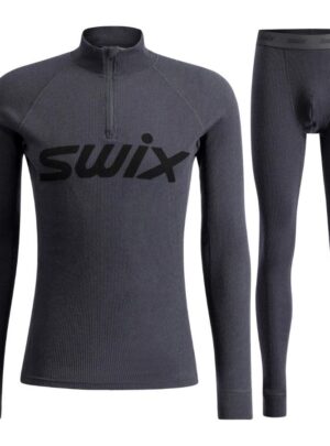 Swix RaceX Merino Half Zip/Pants sæt, herre, mørkegrå