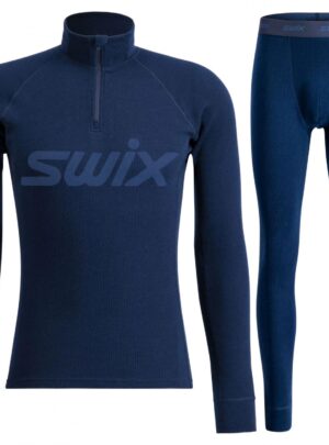 Swix RaceX Merino Half Zip/Pants sæt, herre, navy