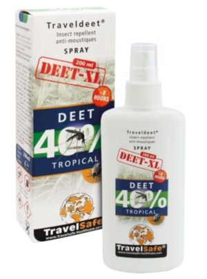 TravelSafe TravelDEET Myggespray 40%, XL, 200 ml.