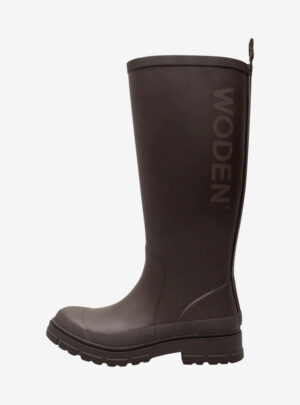 Woden - Le Waterproof gummistøvler til damer (Brun) - 37