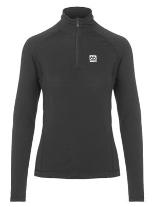 66°North Womens Grettir Zip Neck, Black