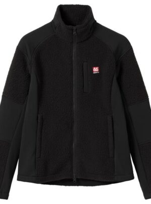 66°North Womens Tindur Shearling Jacket, Black