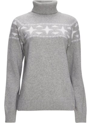 8848 Altitude Sage Wool Rollneck, dame, grå