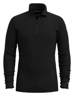 Base layer herre - Smartwool Thermal Merino Base Layer 1/4 Zip - Sort