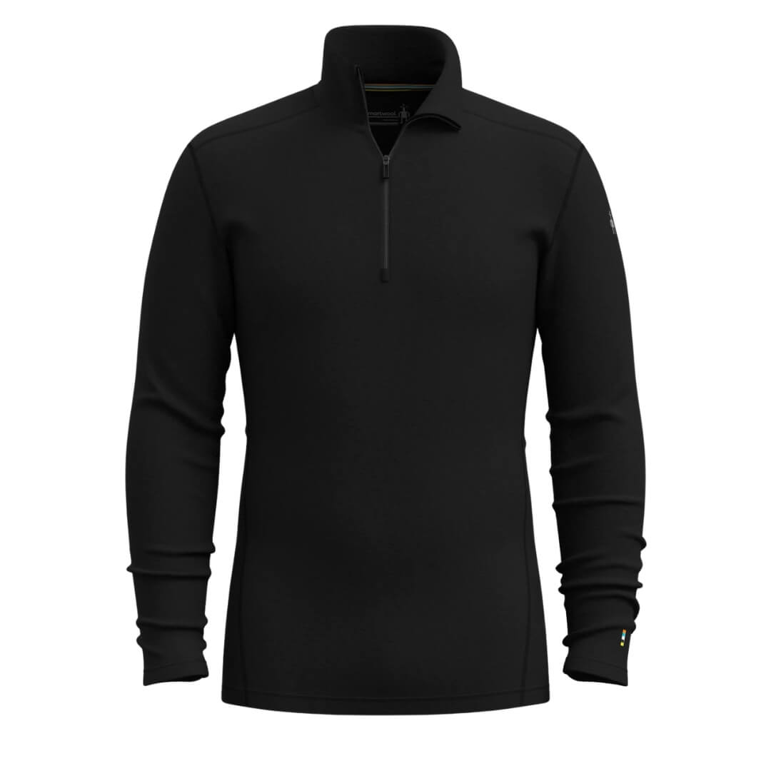 Base layer herre - Smartwool Thermal Merino Base Layer 1/4 Zip - Sort Base layer herre - Smartwool Thermal Merino Base Layer 1/4 Zip - Sort