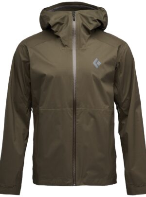 Black Diamond Fineline Stretch Shell Jacket Herre L Grå/Brun Skaljakker