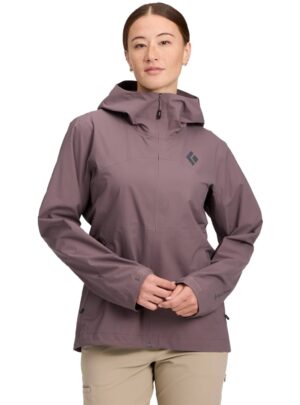 Black Diamond Strataline Stretch Shell Jacket Dame L Lilla Skaljakker
