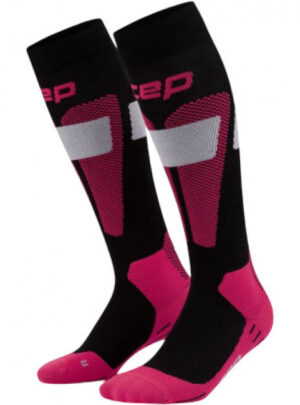 CEP Ski Merino Socks Tall 3.0, skistrømper, dame, pink