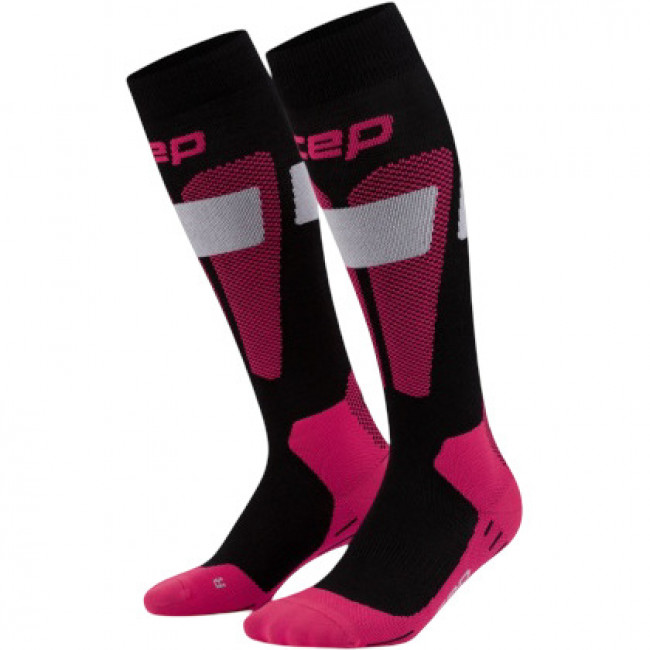 CEP Ski Merino Socks Tall 3.0, skistrømper, dame, pink CEP Ski Merino Socks Tall 3.0, skistrømper, dame, pink