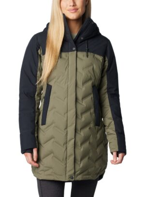 Columbia Mountain Croo III Mid Down Jacket Dame S Grøn/Sort Dunjakker