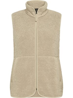 Didriksons Siv, fleecevest, dame, clay beige