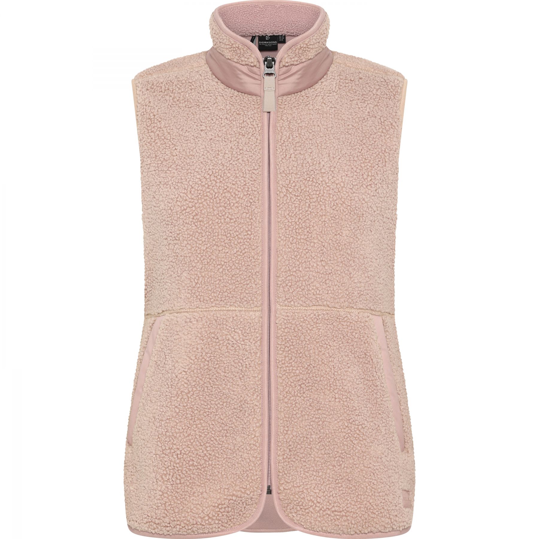 Didriksons Siv, fleecevest, dame, vintage pink Didriksons Siv, fleecevest, dame, vintage pink