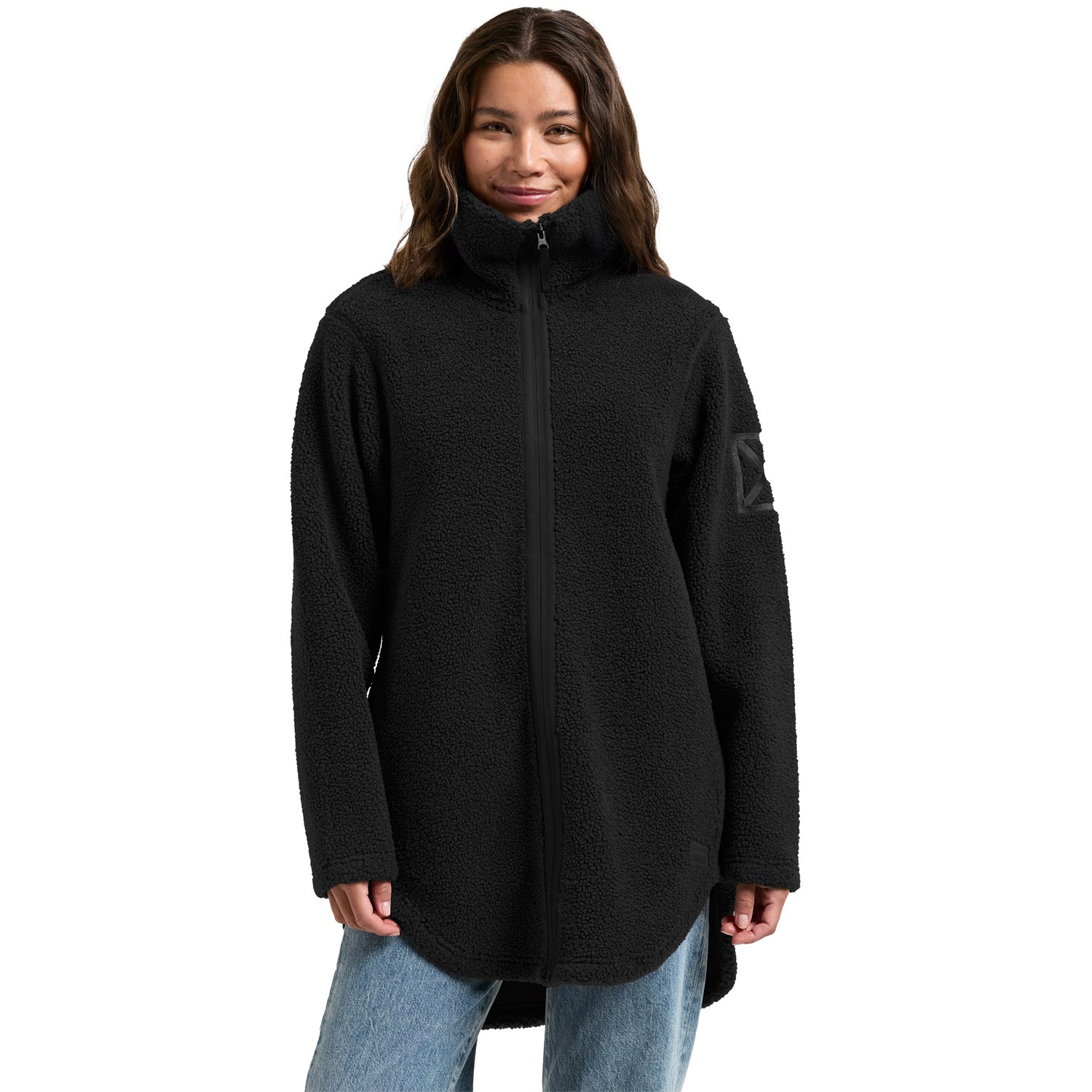 Didriksons Umi Full-Zip Dame 34 Sort Fleece Didriksons Umi Full-Zip Dame 34 Sort Fleece