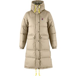 Fjällräven Expedition Long Down Parka Dame XXS Beige Dunjakker