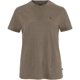 Fjällräven Hemp Blend T-Shirt Dame L Brun Korte ærmer