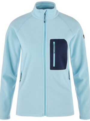 Fjällräven Kaipak Fleece Kvinder / Damer-breeze blue-navy-L - Fleecejakker og softshell