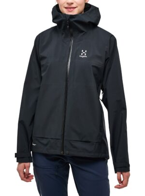 Haglöfs Front Proof Jacket Dame XL Sort Skaljakker