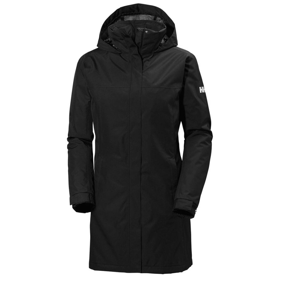 Helly Hansen Aden Long Insulated regnfrakke, sort Helly Hansen Aden Long Insulated regnfrakke, sort