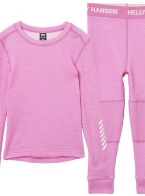 Helly Hansen K Lifa Merino, sæt, junior, pink