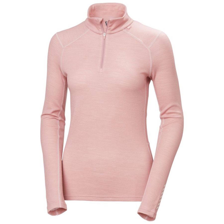 Helly Hansen Lifa Merino Midweight 1/2 Zip, dame, lyserød Helly Hansen Lifa Merino Midweight 1/2 Zip, dame, lyserød