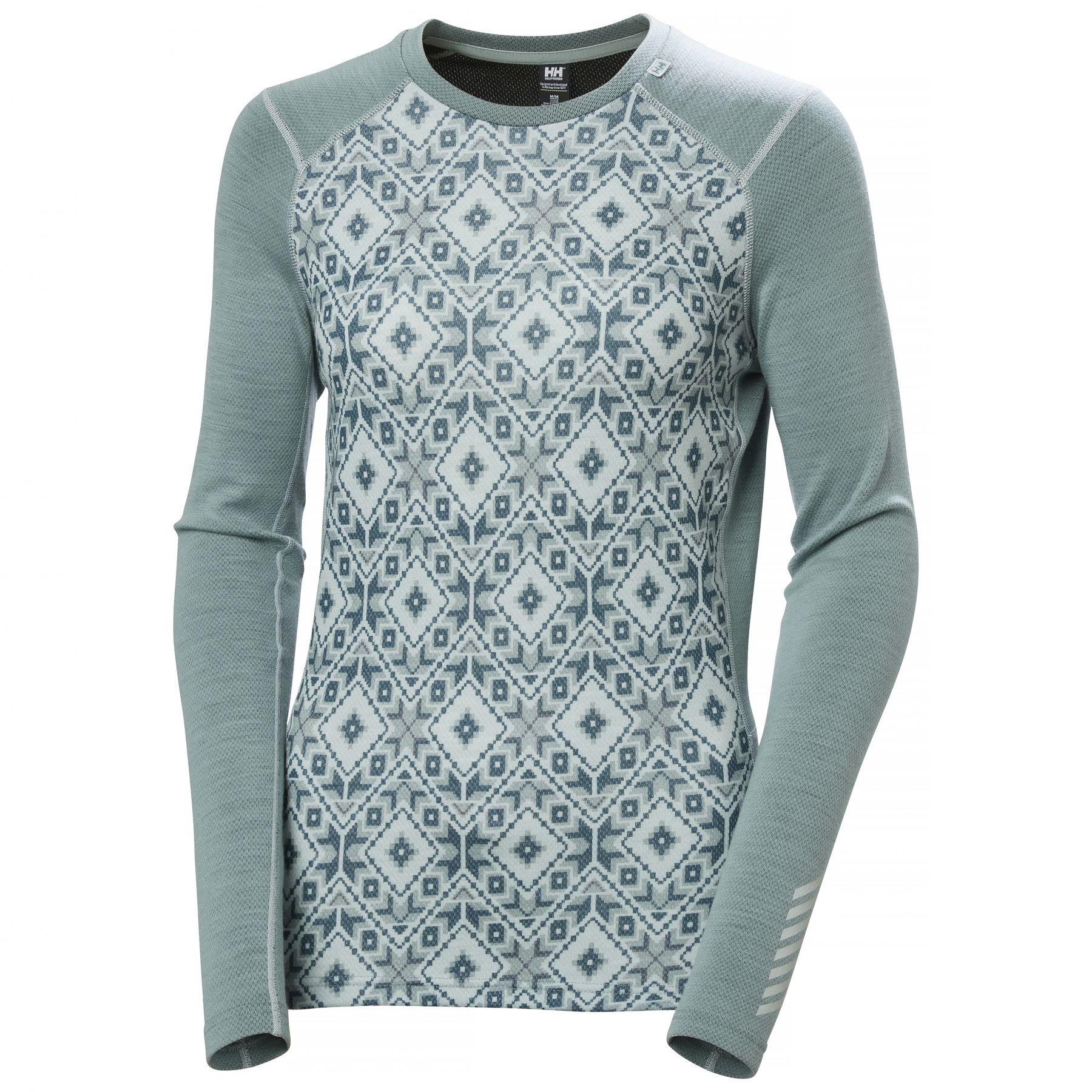 Helly Hansen Lifa Merino Midweight Graphic Crew, dame, cactus Helly Hansen Lifa Merino Midweight Graphic Crew, dame, cactus