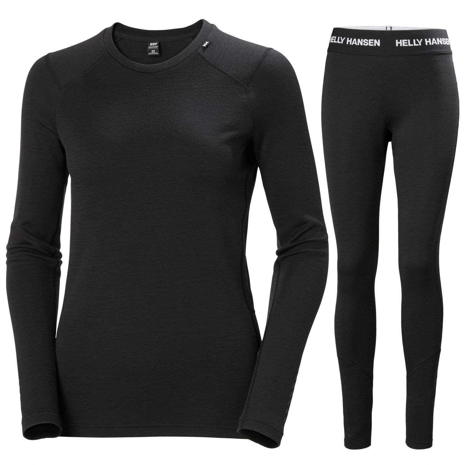 Helly Hansen Lifa Merino Midweight, sæt, dame, sort Helly Hansen Lifa Merino Midweight, sæt, dame, sort