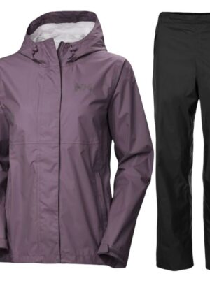 Helly Hansen Loke 2.0/Loke regnsæt, dame, lilla/sort