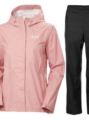 Helly Hansen Loke 2.0/Loke regnsæt, dame, lyserød/sort