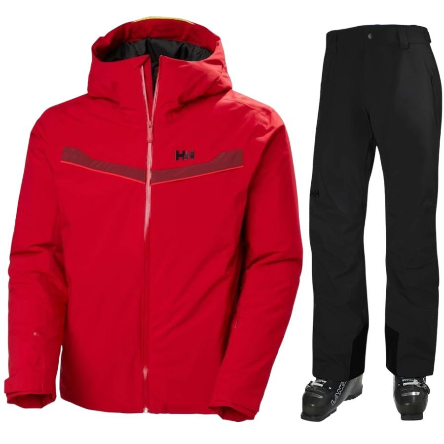 Helly Hansen Panorama 2.0/Legendary skisæt, herre, rød/sort Helly Hansen Panorama 2.0/Legendary skisæt, herre, rød/sort