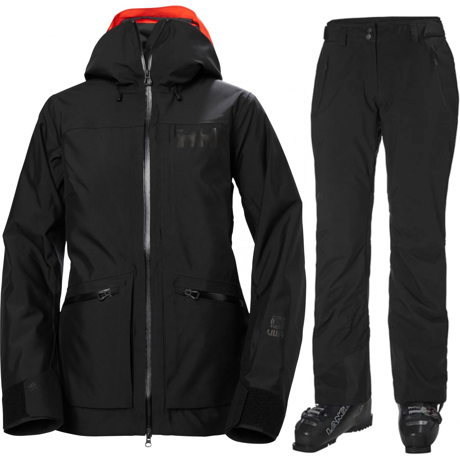 Helly Hansen Powderqueen/Legendary skisæt, dame, sort Helly Hansen Powderqueen/Legendary skisæt, dame, sort
