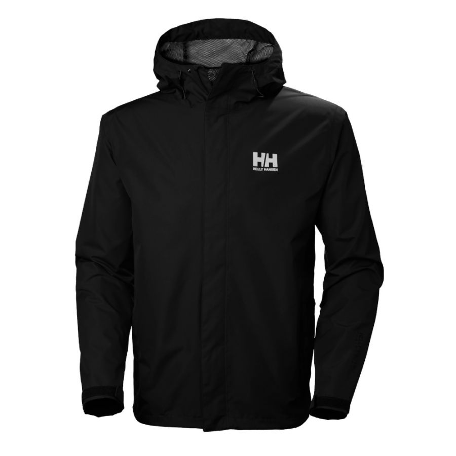 Helly Hansen Seven J, Regnjakke, herre, sort Helly Hansen Seven J, Regnjakke, herre, sort