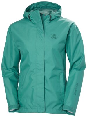 Helly Hansen Seven J, regnjakke, dame, grøn