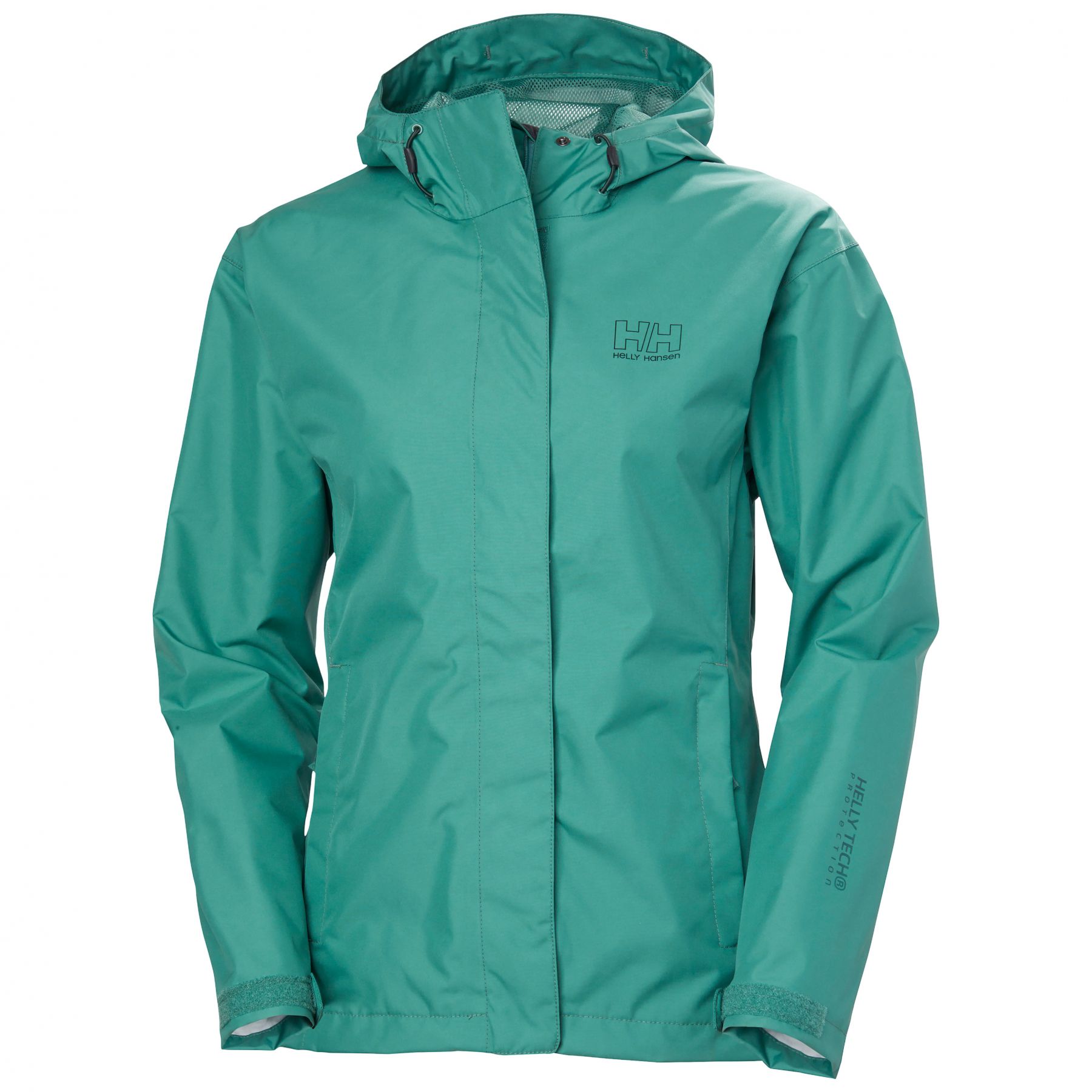 Helly Hansen Seven J, regnjakke, dame, grøn Helly Hansen Seven J, regnjakke, dame, grøn