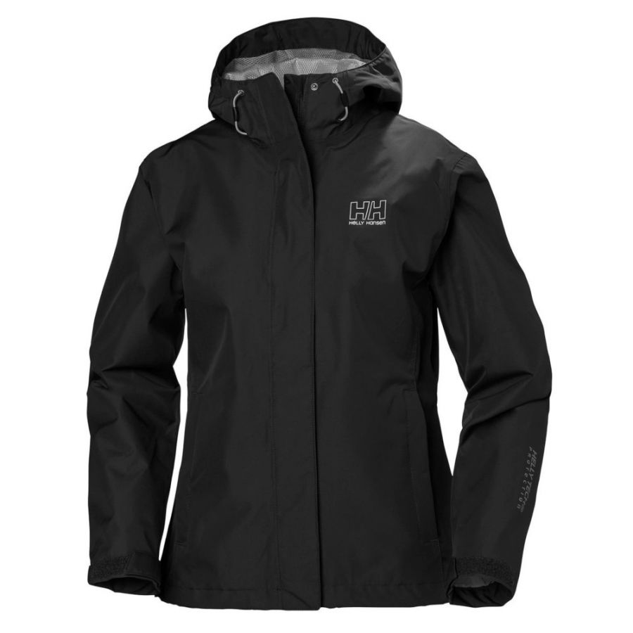 Helly Hansen Seven J regnjakke, dame, sort Helly Hansen Seven J regnjakke, dame, sort