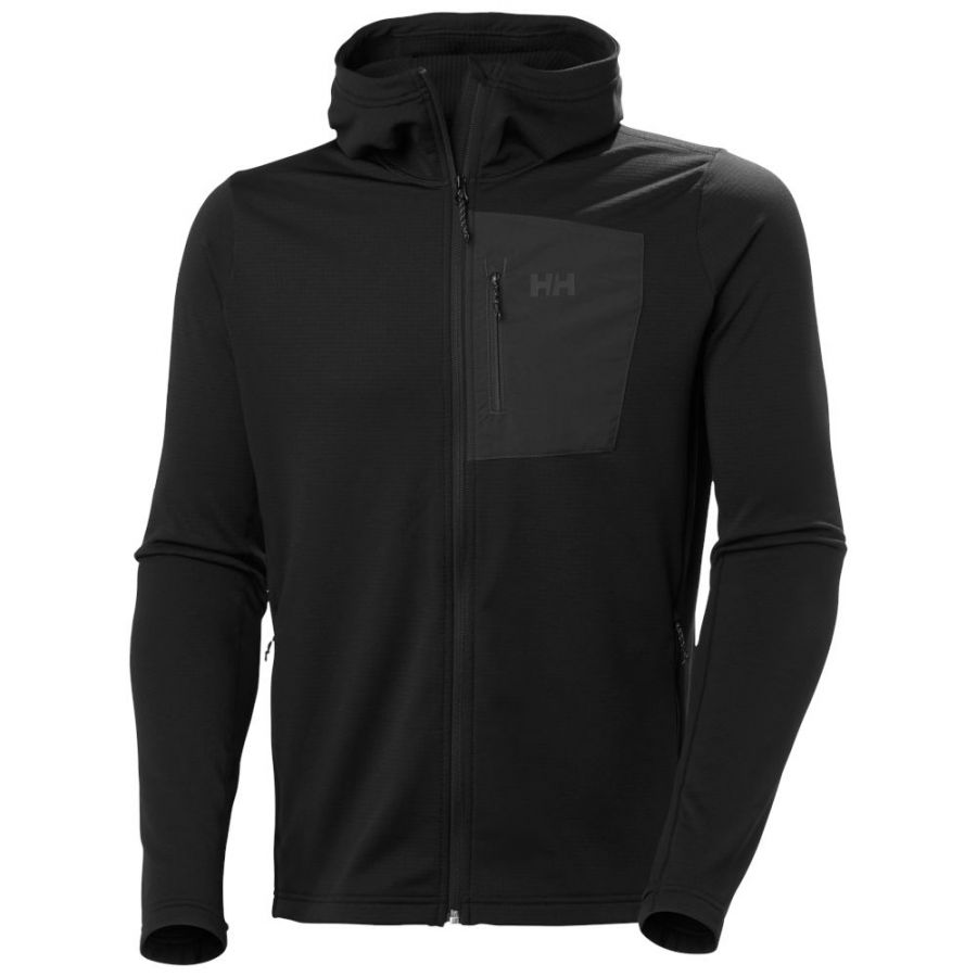 Helly Hansen Versalite Hooded, fleecejakke, herre, sort Helly Hansen Versalite Hooded, fleecejakke, herre, sort