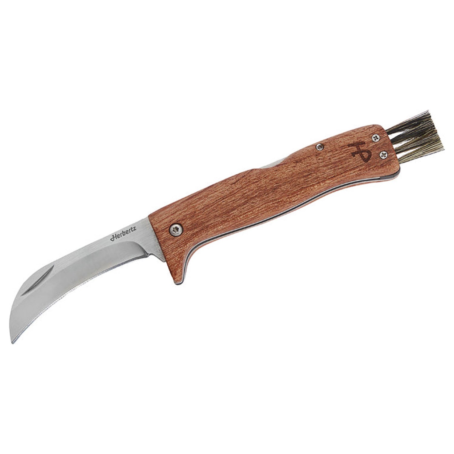 Herbertz Mushroom Knife with Brush AISI 440 Svampekniv Svampeknive Herbertz Mushroom Knife with Brush AISI 440 Svampekniv Svampeknive