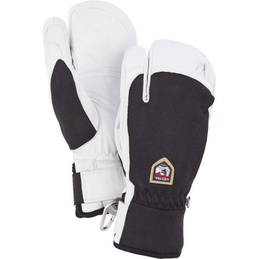 Hestra Army Leather Patrol 3-finger skihandsker, sort Hestra Army Leather Patrol 3-finger skihandsker, sort