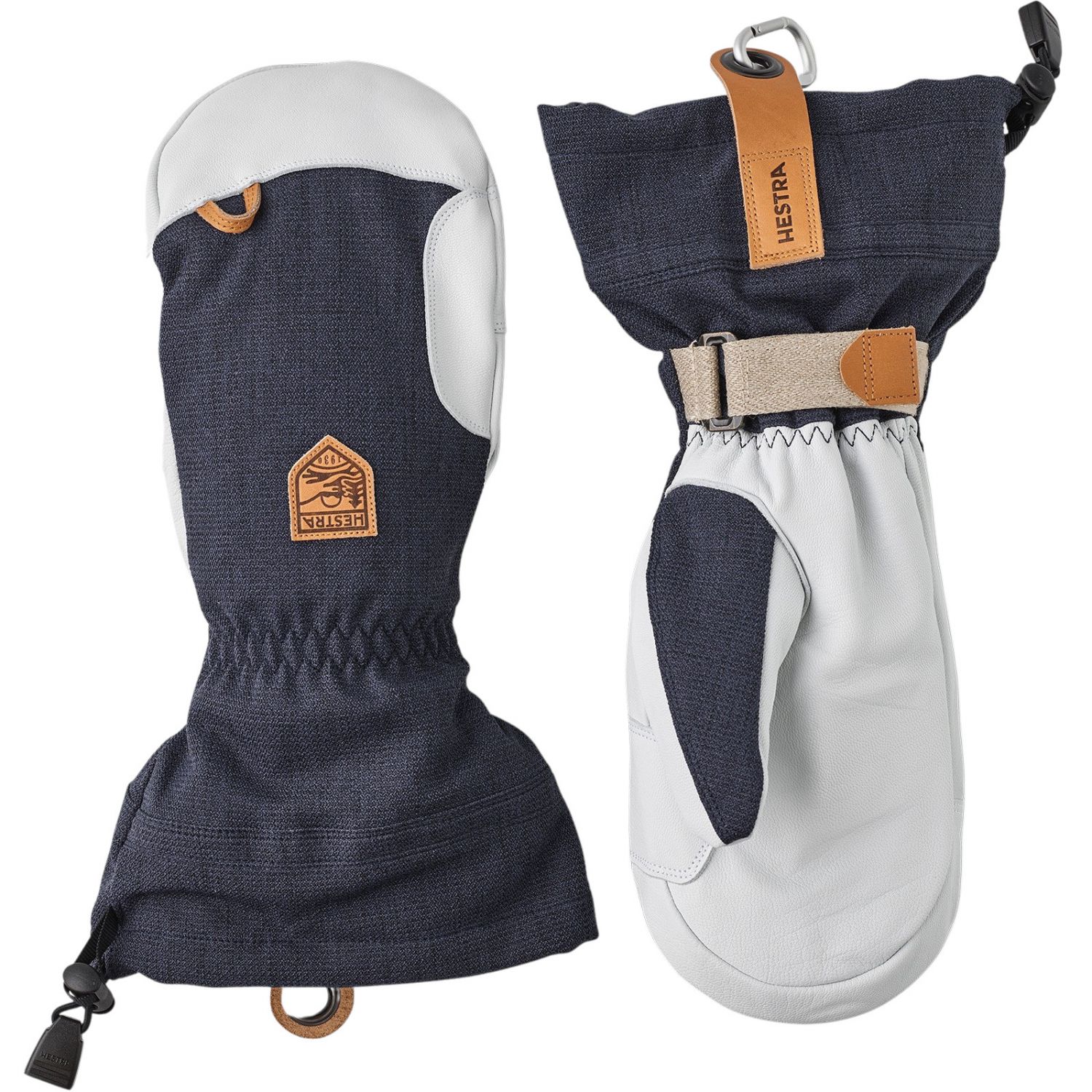 Hestra Army Leather Patrol Gauntlet, luffer, navy Hestra Army Leather Patrol Gauntlet, luffer, navy