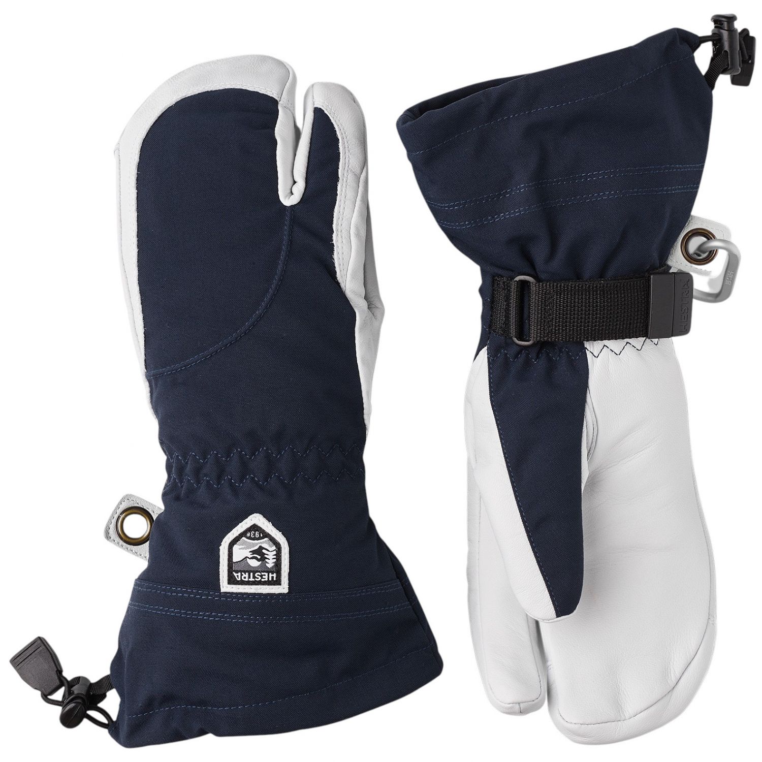 Hestra Heli Ski, 3-finger skihandsker, dame, navy Hestra Heli Ski, 3-finger skihandsker, dame, navy