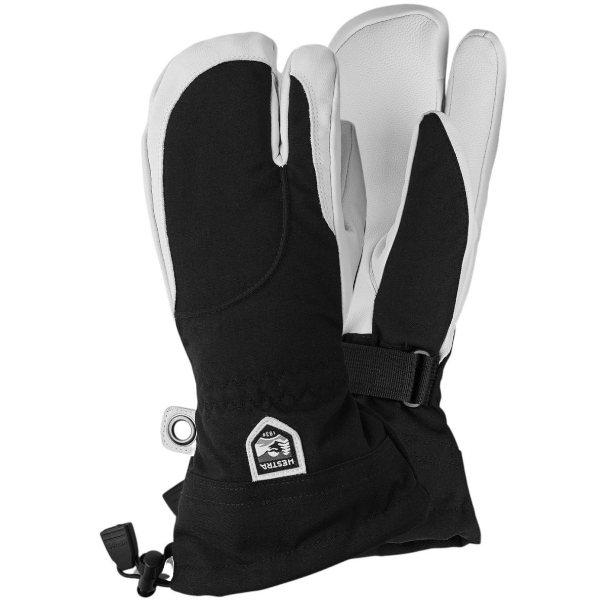 Hestra Heli Ski, 3-finger skihandsker, dame, sort Hestra Heli Ski, 3-finger skihandsker, dame, sort