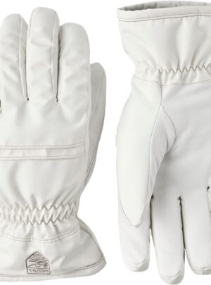 Hestra Primaloft Leather, skihandsker, dame, hvid