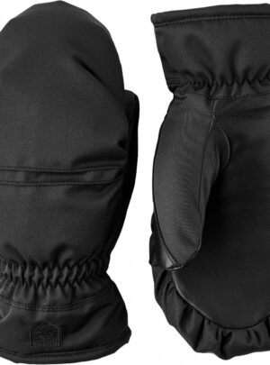 Hestra Primaloft Leather, skiluffer, dame, sort