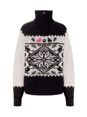 Kari Traa Saga Knit, trøje, dame, sort/hvid