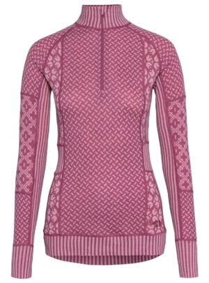 Kari Traa Smekker Half-Zip Skiundertrøje Dame, plum