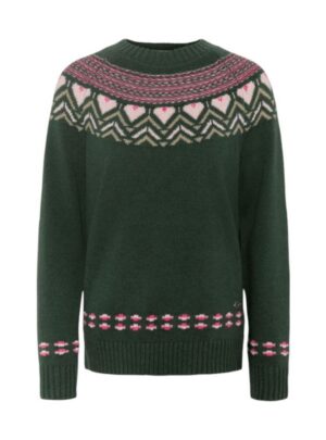 Kari Traa Sundve Knit, trøje, dame, mørkegrøn