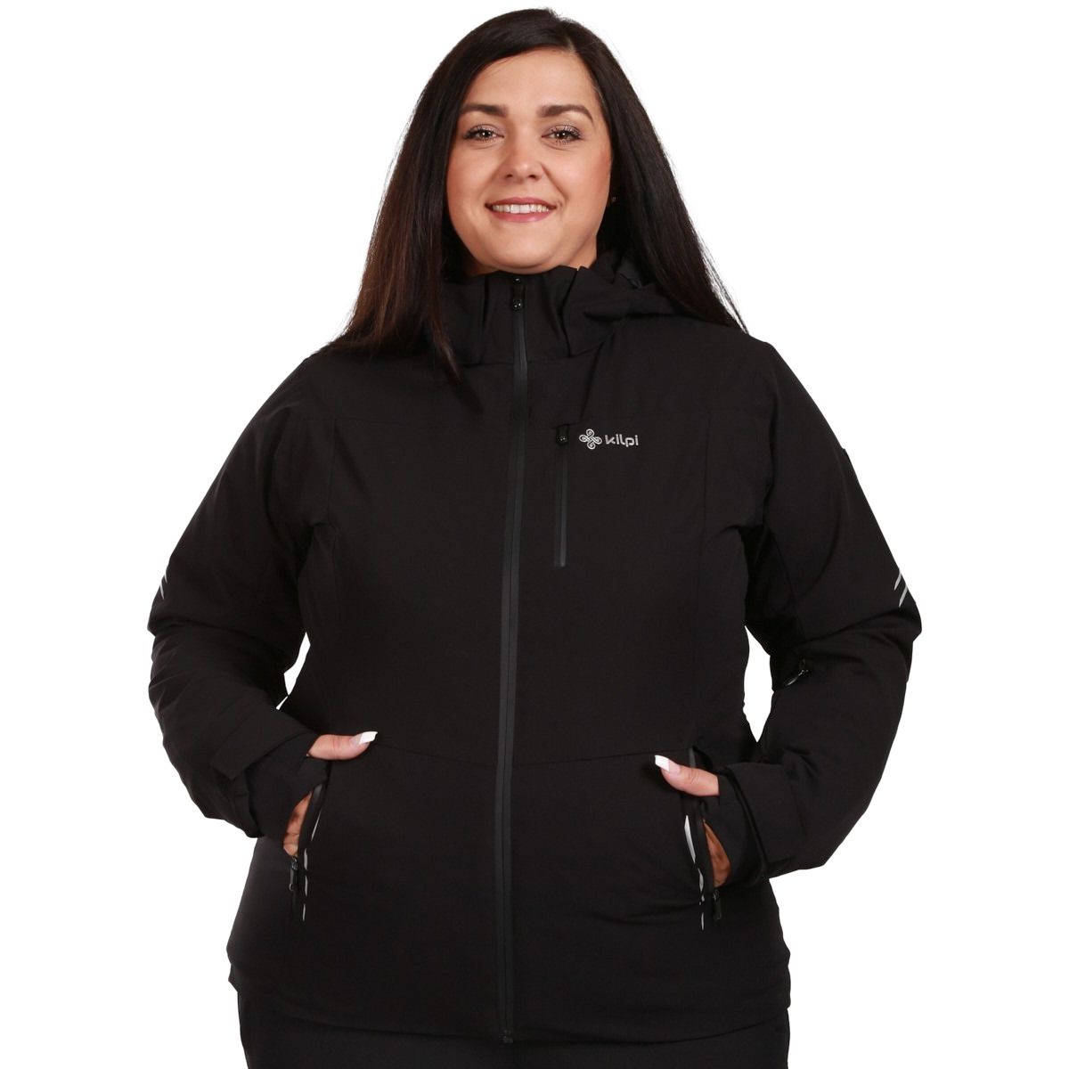 Kilpi Valera, skijakke, plus size, dame, sort Kilpi Valera, skijakke, plus size, dame, sort