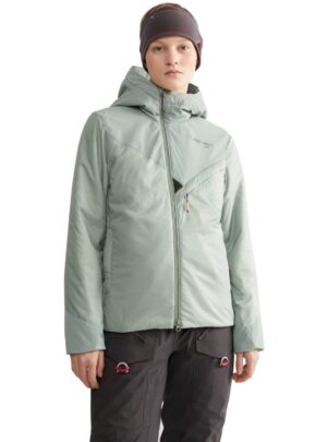 Klättermusen Urd Hood Jacket Dame M Grøn Fiberjakker