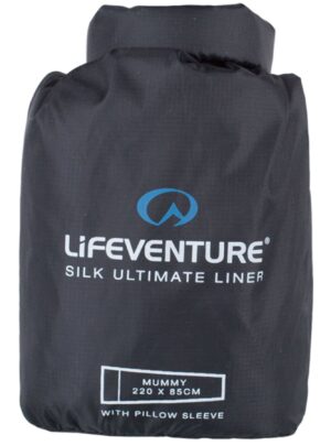 Lifeventure Silke Ultimate Sovepose Liner, mummy, sort